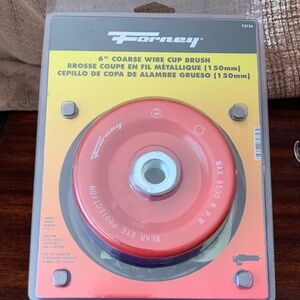 Red Coarse Wire Cup Brush